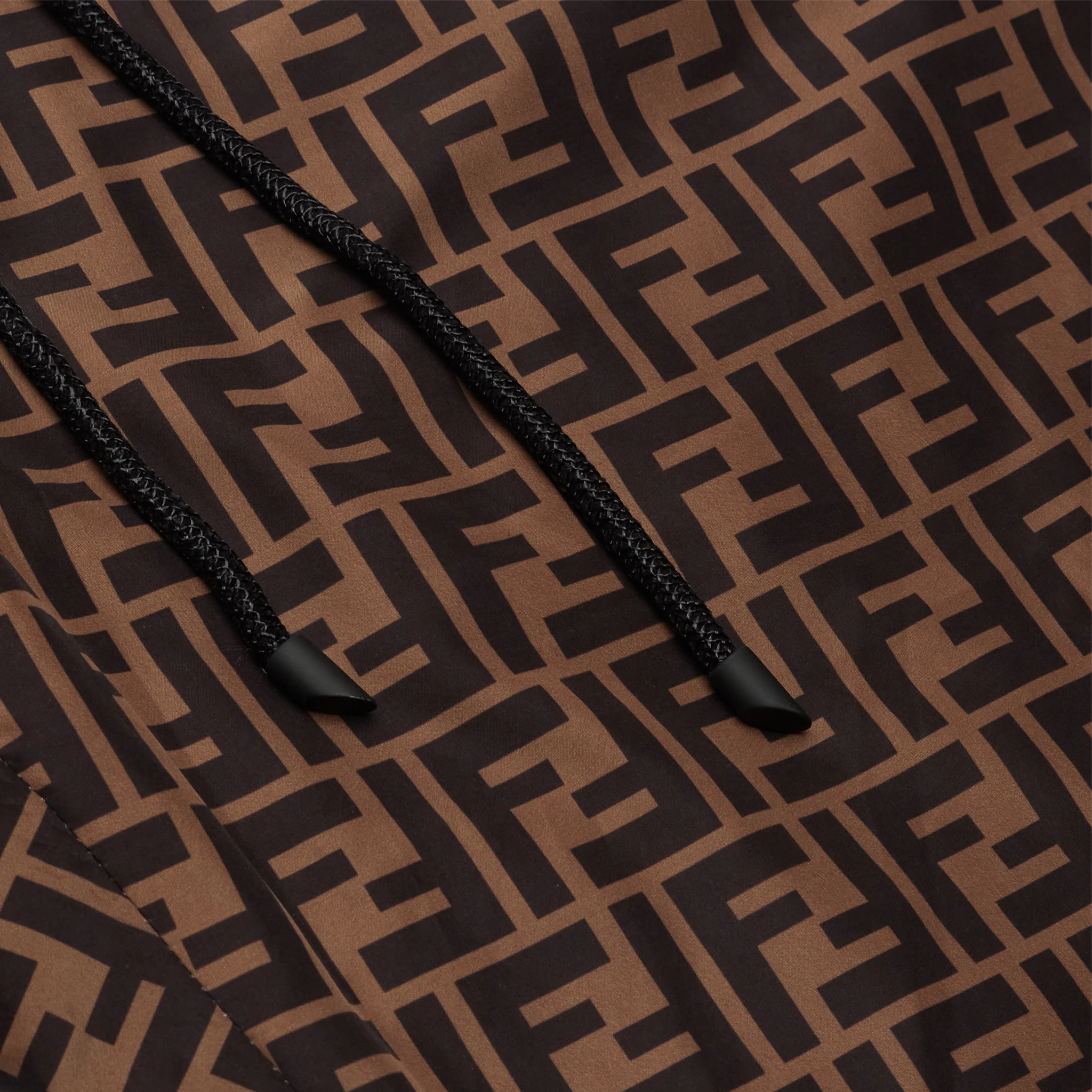 Preloved - Fendi FF Logo Brown Nylon Track Pants